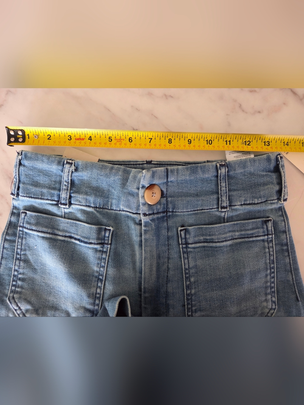 Maeve Colette Crop High Rise Wide Leg Anthropologie Denim Jeans Medium Wash - Picture 10 of 11